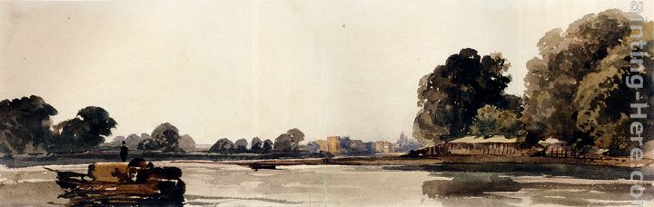 Cookham On The Thames painting - Peter de Wint Cookham On The Thames art painting